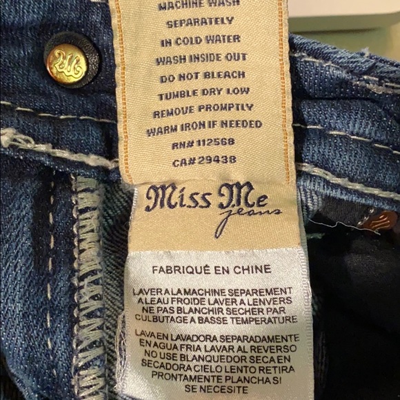MISS ME Bling Signature Bootcut Jeans Size 26 - Picture 3 of 8